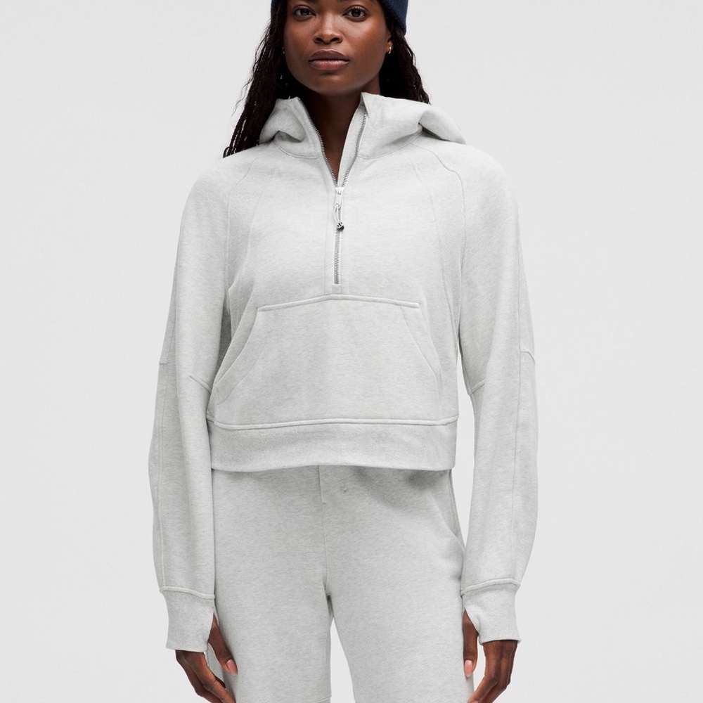 lululemon athletica Light Gray Women's Hooded Sweatshirt